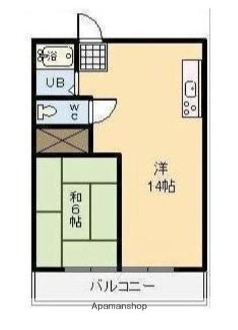 MOANA LEA末広 (1LDK/5階)の間取り写真