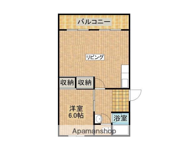 宮本アパート(1LDK/3階)の間取り写真