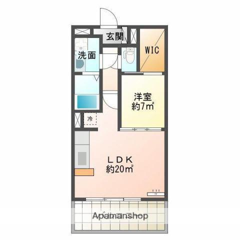 パルイースト(1LDK/4階)の間取り写真