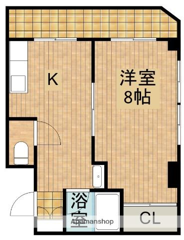 エクセル小野本(1DK/3階)の間取り写真