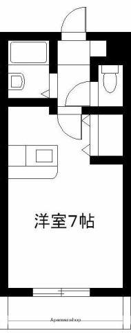 エレガンスメゾン1(ワンルーム/1階)の間取り写真