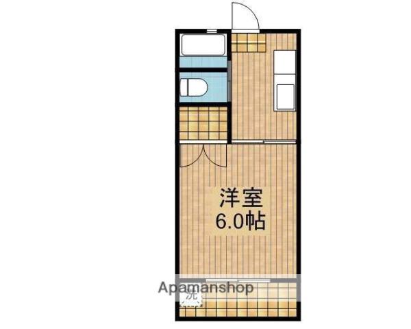 協和ハイツ(1K/2階)の間取り写真