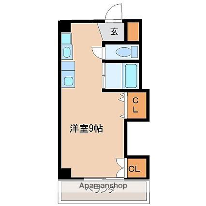 プレシール・マサ(ワンルーム/2階)の間取り写真