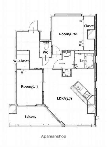 KO OLINA D(2LDK/2階)の間取り写真