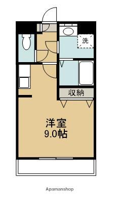 ニューライフ宮崎Ⅰ(ワンルーム/2階)の間取り写真