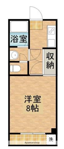 エルメスマンション(1K/5階)の間取り写真