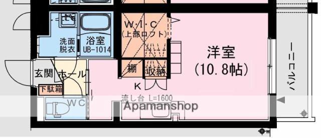 SIERRA (ワンルーム/1階)の間取り写真