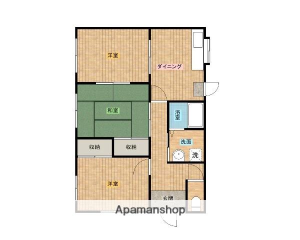 日豊本線 南宮崎駅 徒歩3分 1階建 築33年(3DK)の間取り写真