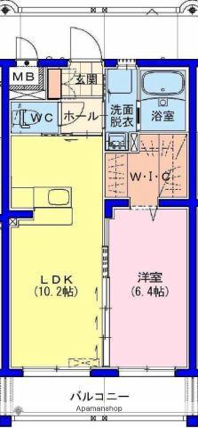 ユーミーMINATO(1LDK/3階)の間取り写真