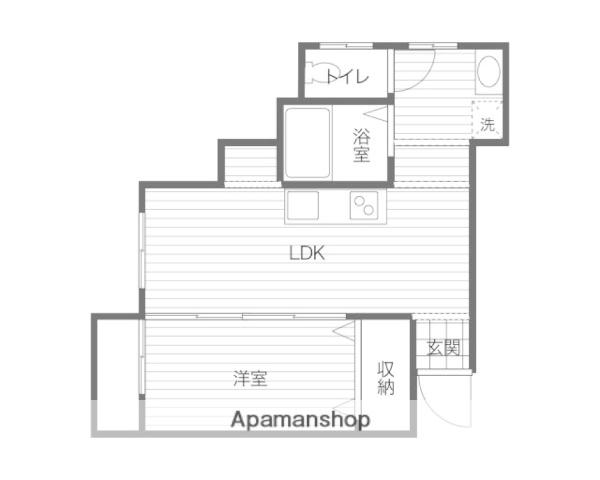 リベラ堀川(1LDK/3階)の間取り写真