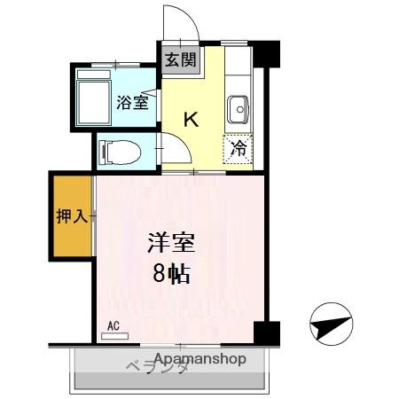 コーポ池内(1K/2階)の間取り写真