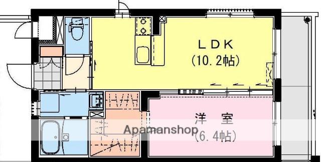 太田4丁目Fマンション(1LDK/3階)の間取り写真