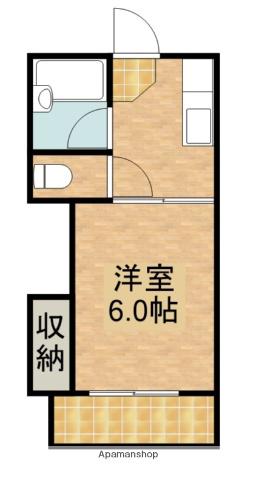 YSコーポ(1K/3階)の間取り写真