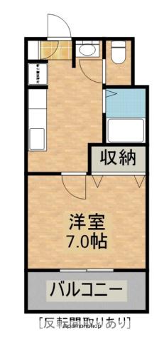 ピュアハイツ(1K/3階)の間取り写真