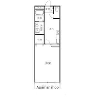 パルケ エスパーニャ(1K/1階)の間取り写真