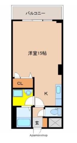 シャンテ城ヶ崎(ワンルーム/7階)の間取り写真