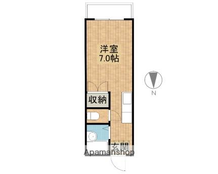 サニーパレス(ワンルーム/4階)の間取り写真