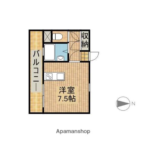 エレガンスメゾン6(ワンルーム/3階)の間取り写真