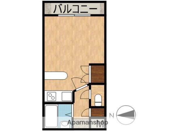 ロワイヤルヒルズ壱番館(ワンルーム/8階)の間取り写真