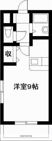 エレガンス11(ワンルーム/2階)の間取り写真