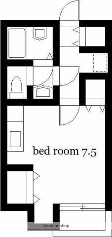 メゾンフジモト(ワンルーム/5階)の間取り写真