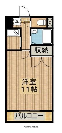 新町橋レジデンス(1K/5階)の間取り写真