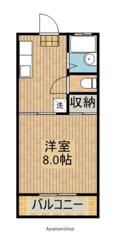 コーポ石野(1K/2階)の間取り写真