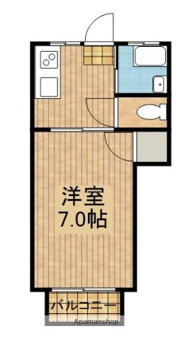 ハミーコーポ(1K/1階)の間取り写真