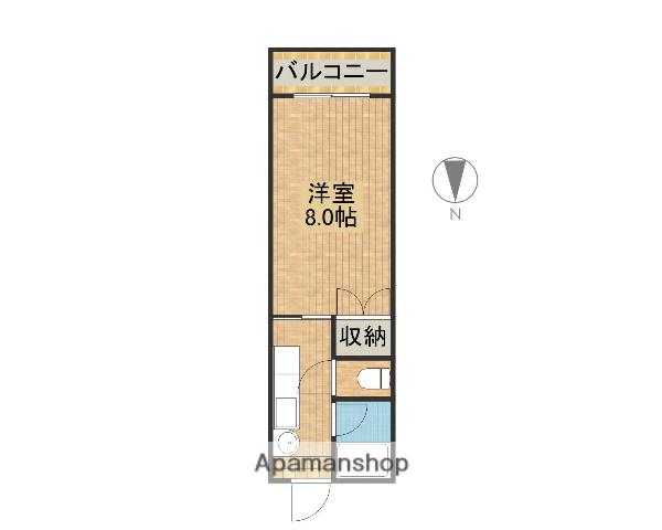 第2尚陽ビル(1K/5階)の間取り写真