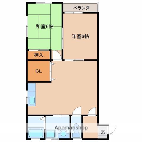 スコラコート(2LDK/1階)の間取り写真