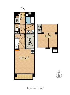 アルテマイスターアゴラ(ワンルーム/8階)の間取り写真