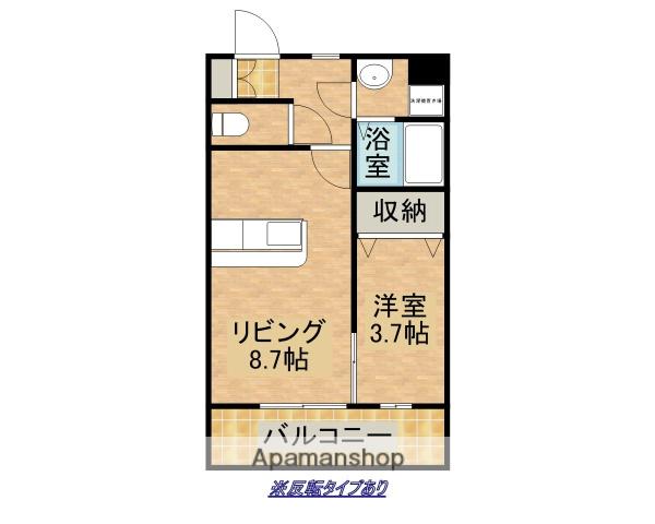 マリベールARASHI(1LDK/2階)の間取り写真