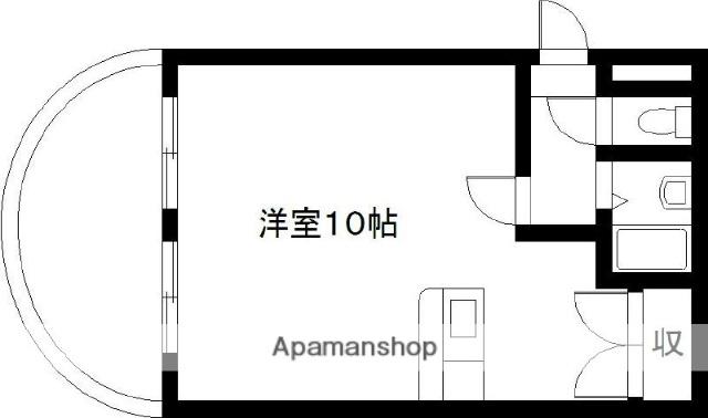 グリーンエミネンスⅡ(ワンルーム/4階)の間取り写真