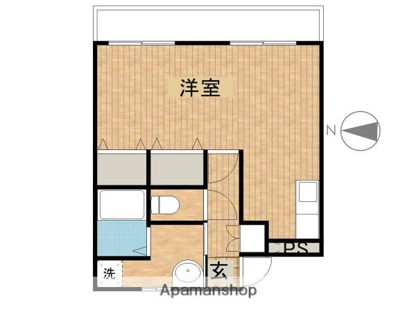 グラン・シャリオ(ワンルーム/2階)の間取り写真