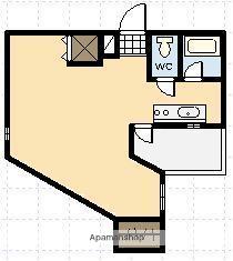 エレガンス12(ワンルーム/3階)の間取り写真