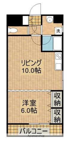 テラス燿(1LDK/3階)の間取り写真