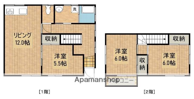 日豊本線 宮崎神宮駅 バス乗車時間：40分 十日町バス停で下車 徒歩2分 2階建 築46年(3LDK)の間取り写真