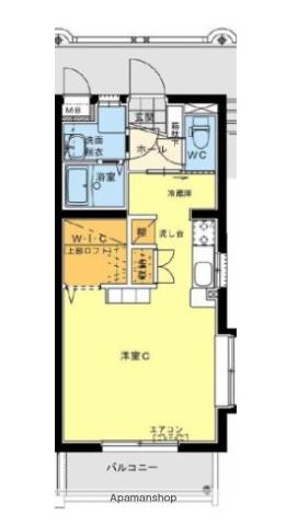 オーシャンハイツ五番館(ワンルーム/1階)の間取り写真