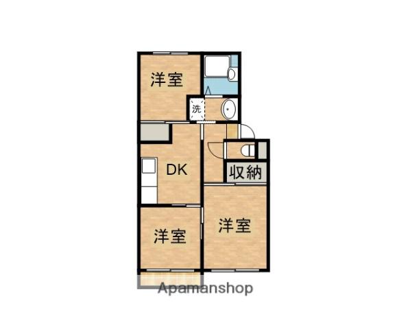 榮アパート(3K/2階)の間取り写真