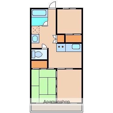 ジーピー11番館(3DK/4階)の間取り写真