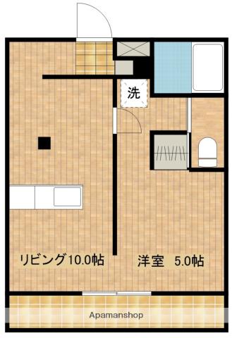 アルテブラン大橋(1LDK/3階)の間取り写真