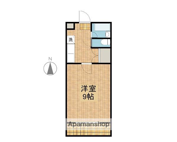 アジュール潮見(1K/4階)の間取り写真