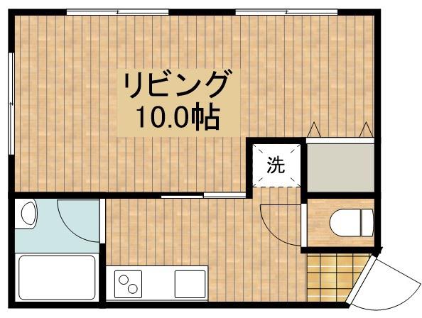 丸真ビル(1K/2階)の間取り写真