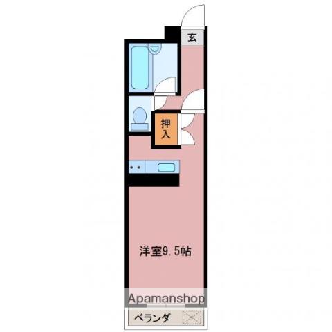 ビューティフルアース2番館(ワンルーム/4階)の間取り写真