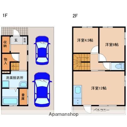 OHANA OLUOLU(2LDK/1階)の間取り写真