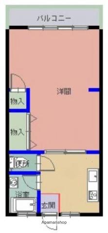 笹原コーポ(1K/2階)の間取り写真