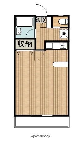 コスモ京塚(1LDK/4階)の間取り写真