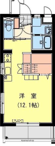 太田4丁目Fマンション(ワンルーム/5階)の間取り写真