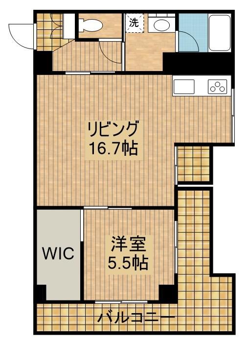 SANDBOX丸山(1LDK/3階)の間取り写真