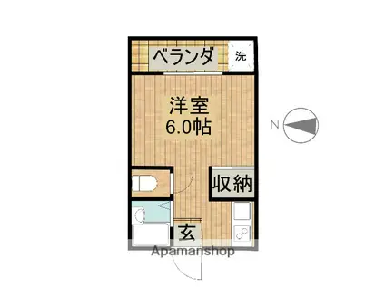 吉村町アパート(ワンルーム/2階)の間取り写真
